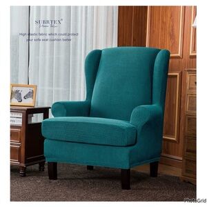 🦚 SUBRTEX • Wing Chair Slipcover